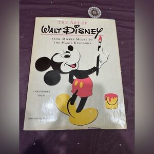 Disney Art Illustration with Mickey Mouse in Red and Yellow